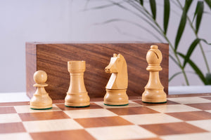 Zestaw szachowy Perseverance <br>z mahoniu i bukszpanu