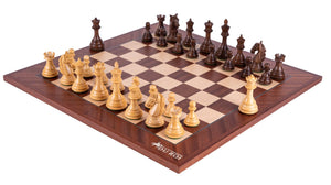 Juego de ajedrez Conquest <br>en caoba y boj