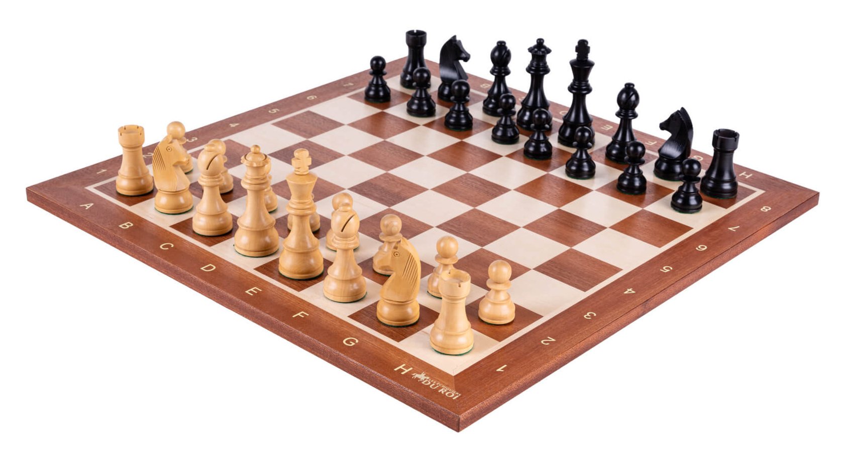 Perseverance Chess Set <br>in Mahogany and Boxwood