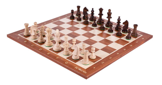 Victory Chess Set <br>in Mahogany Wood