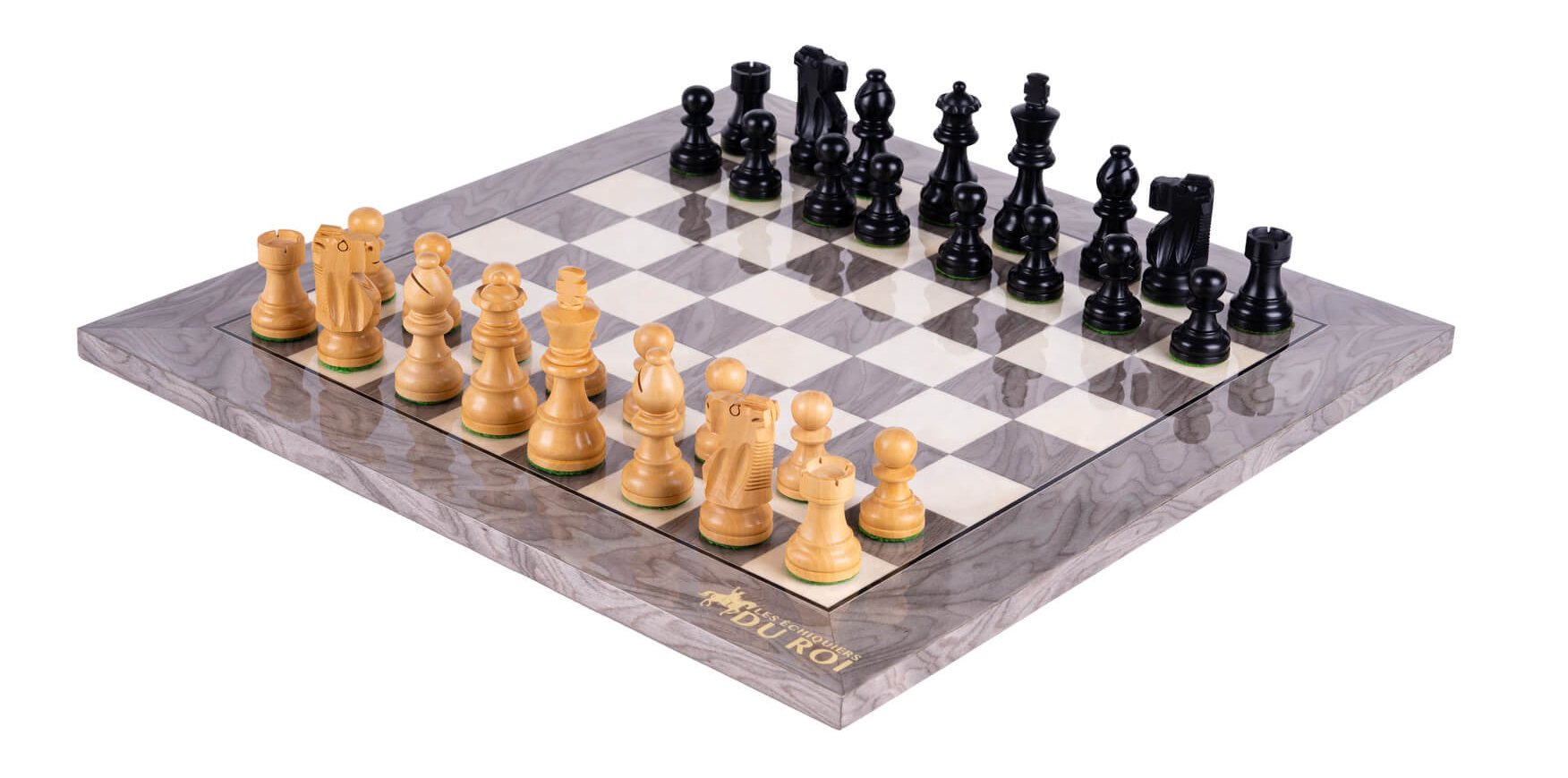 Graphite Chess Set <br>in Ash and Boxwood