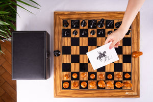 Chess Set Essence <br>in Olive wood