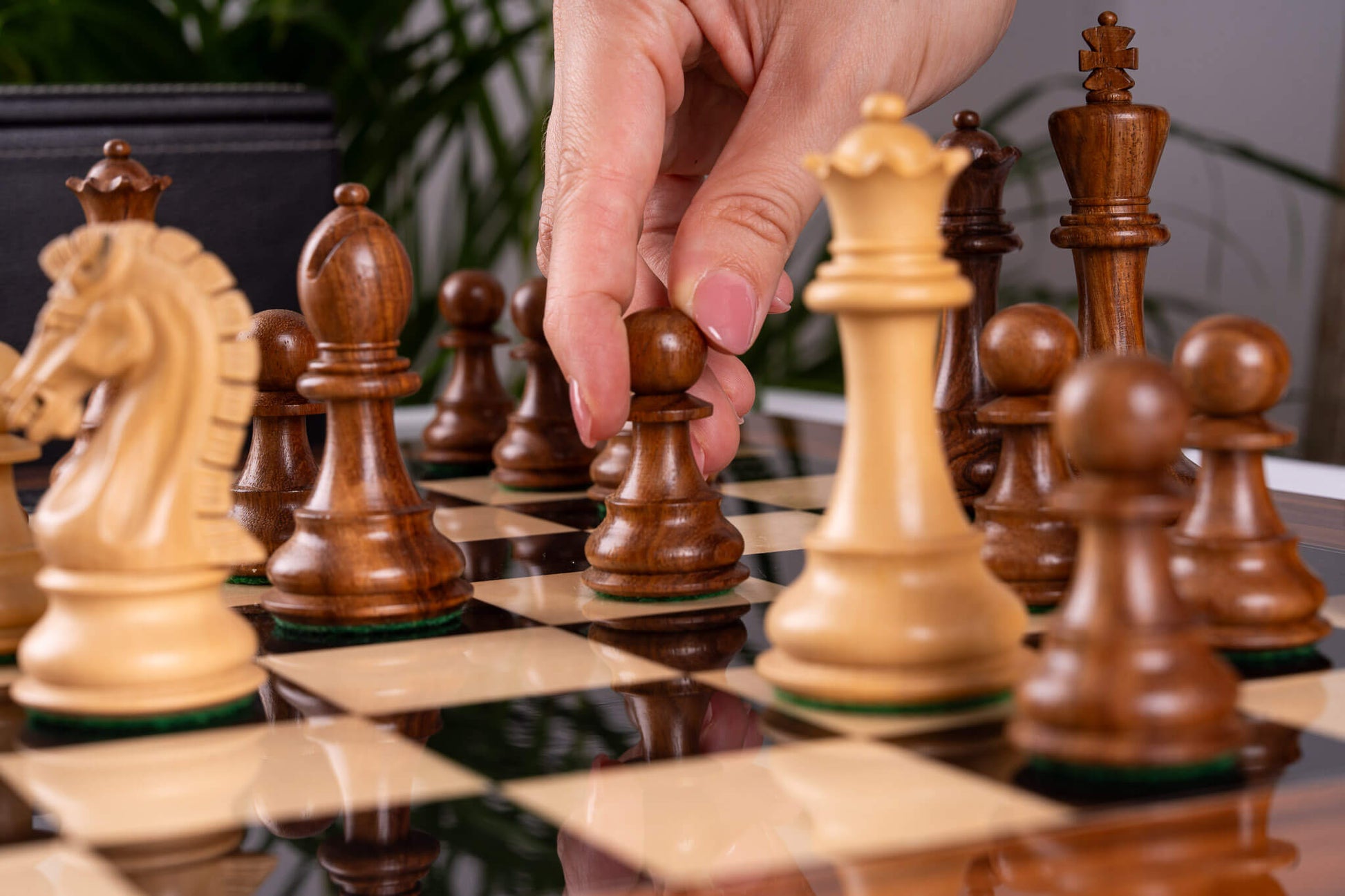 Chess Set Impérial <br>in Rosewood and Maple