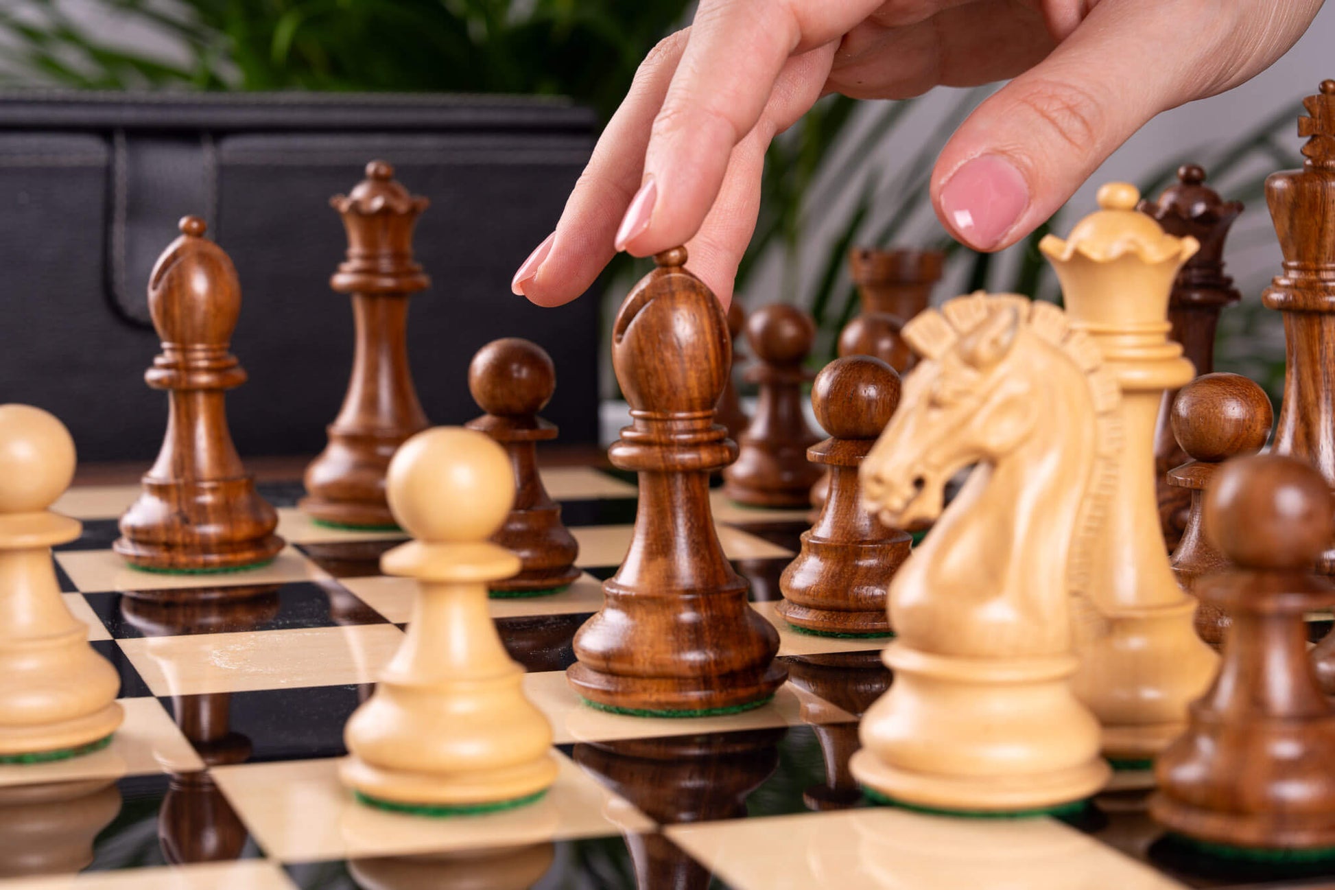 Chess Set Impérial <br>in Rosewood and Maple