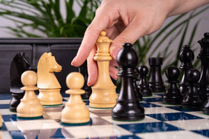 Chess Set Renouveau <br>in Ash Burl