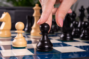 Chess Set Renouveau <br>in Ash Burl