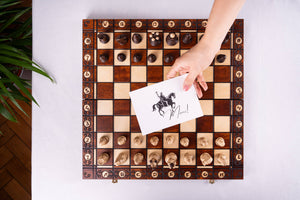 Élysée Chess Set <br>Crafted in Maple and Hornbeam
