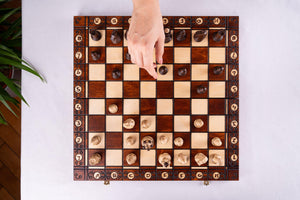 Élysée Chess Set <br>Crafted in Maple and Hornbeam