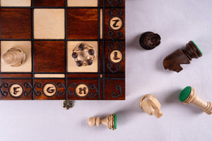 Artisanal Chess Set <br>Crafted in Maple and Hornbeam