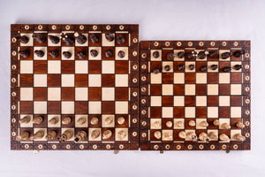 Artisanal Chess Set <br>Crafted in Maple and Hornbeam