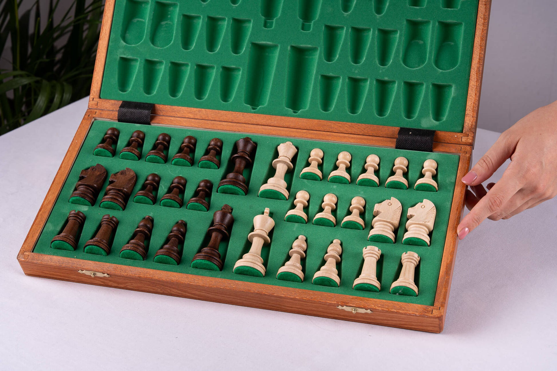 Tournament Chess Set <br>Crafted in Mahogany
