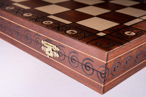 Artisanal Chess Set <br>Crafted in Maple and Hornbeam