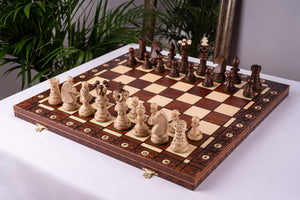Artisanal Chess Set <br>Crafted in Maple and Hornbeam
