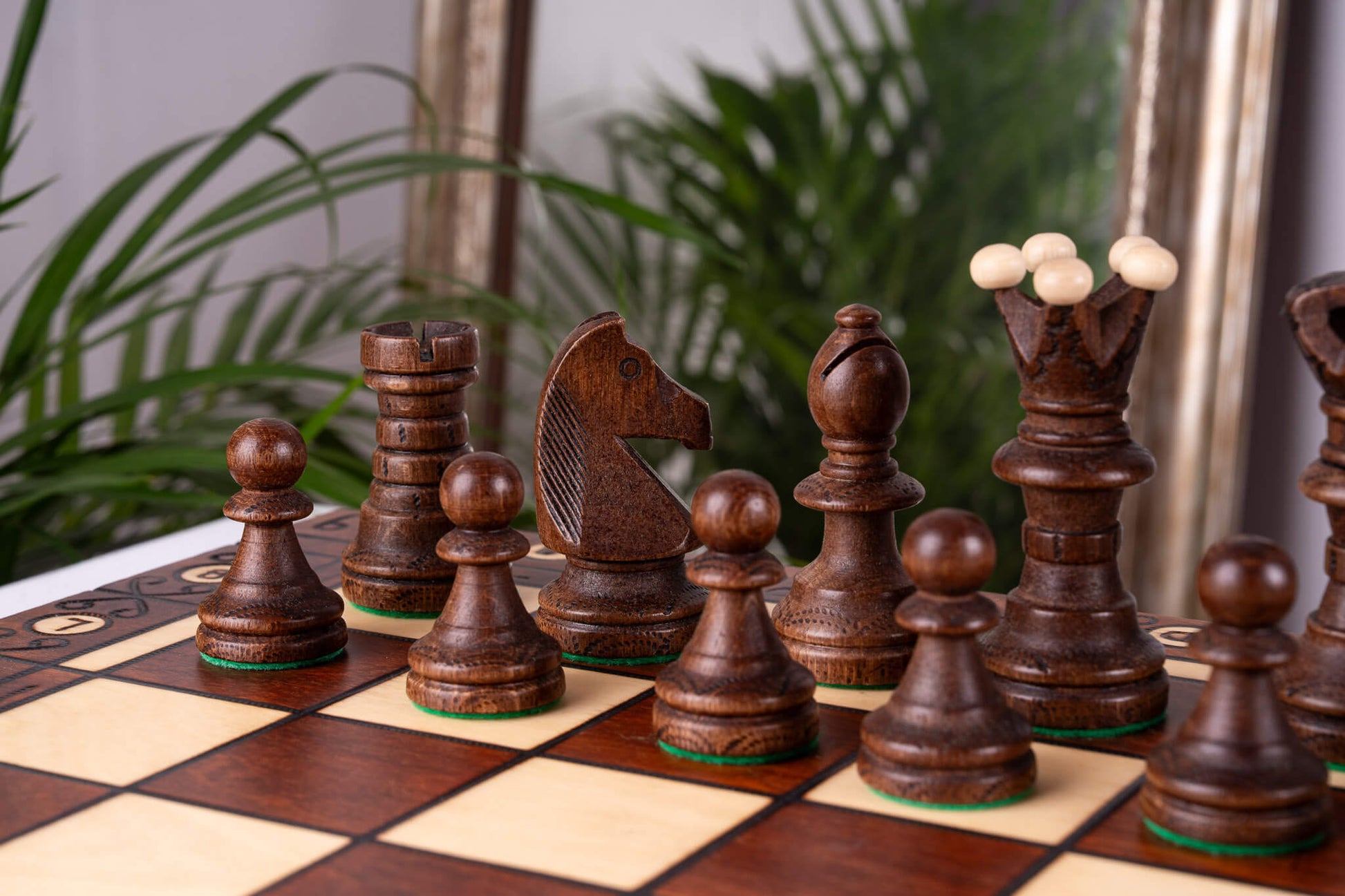 Artisanal Chess Set <br>Crafted in Maple and Hornbeam