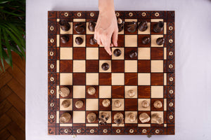 Artisanal Chess Set <br>Crafted in Maple and Hornbeam