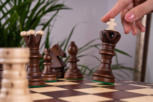 Artisanal Chess Set <br>Crafted in Maple and Hornbeam