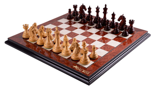 Chess Set Le Trône <br>in Ash Burl