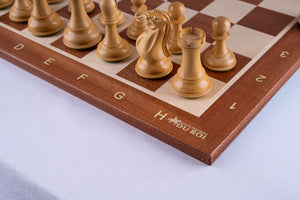 Chess Set Lauriers <br>in Boxwood & Mahogany