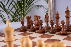 Chess Set Lauriers <br>in Boxwood & Mahogany