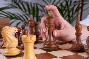 Chess Set Lauriers <br>in Boxwood & Mahogany