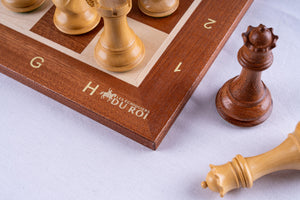 Chess Set Lauriers <br>in Boxwood & Mahogany