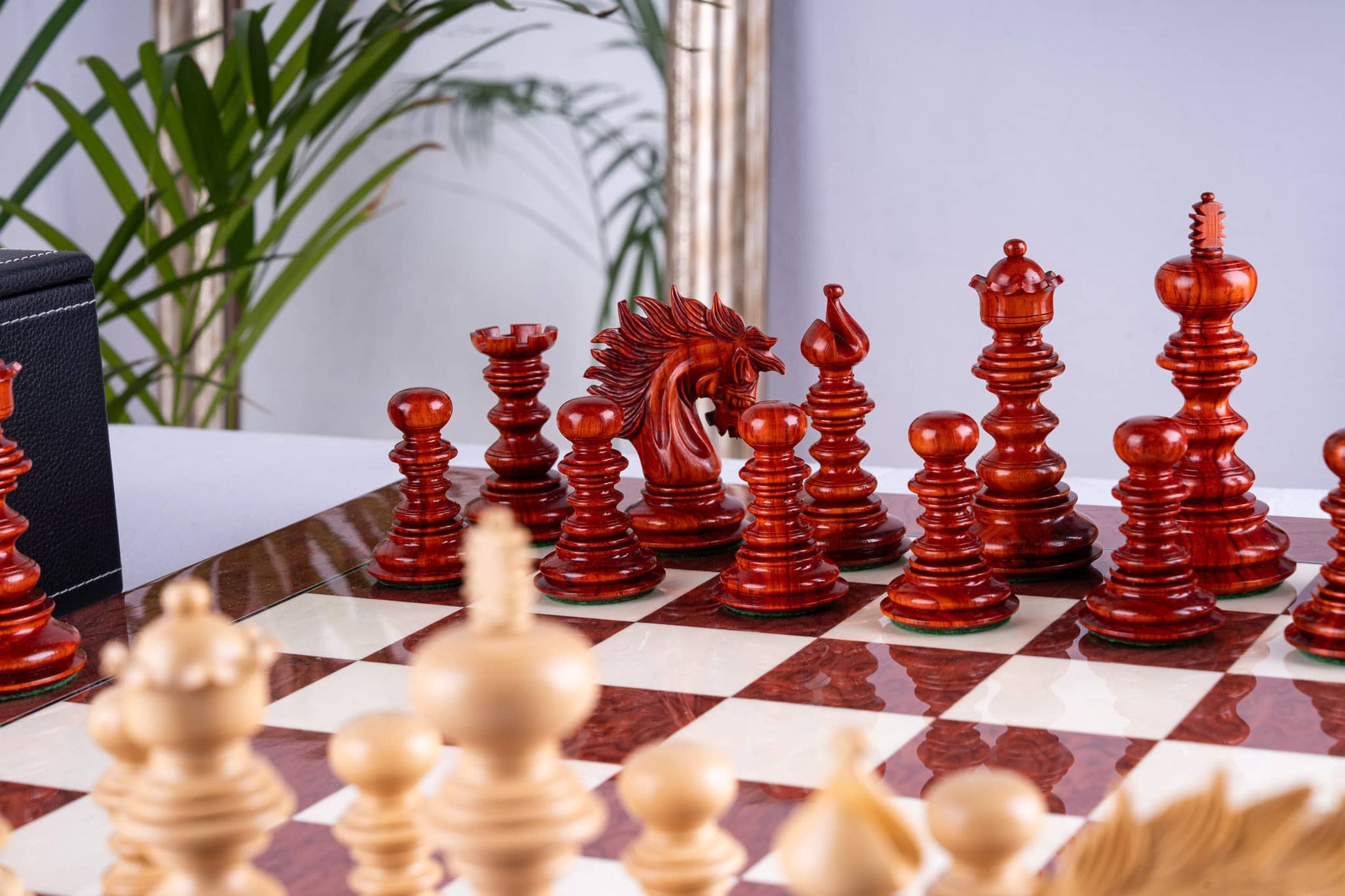 Renaissance Chess Set <br>Crafted in Ash and Rosewood