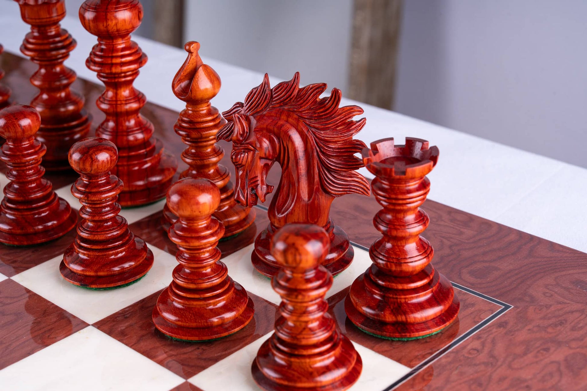 Renaissance Chess Set <br>Crafted in Ash and Rosewood