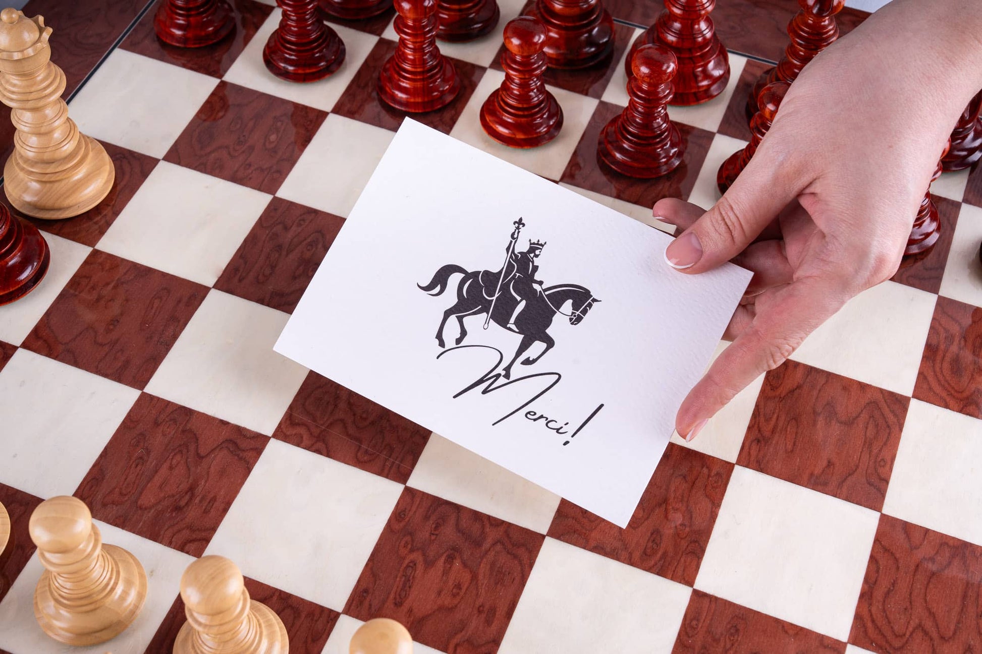 Renaissance Chess Set <br>Crafted in Ash and Rosewood