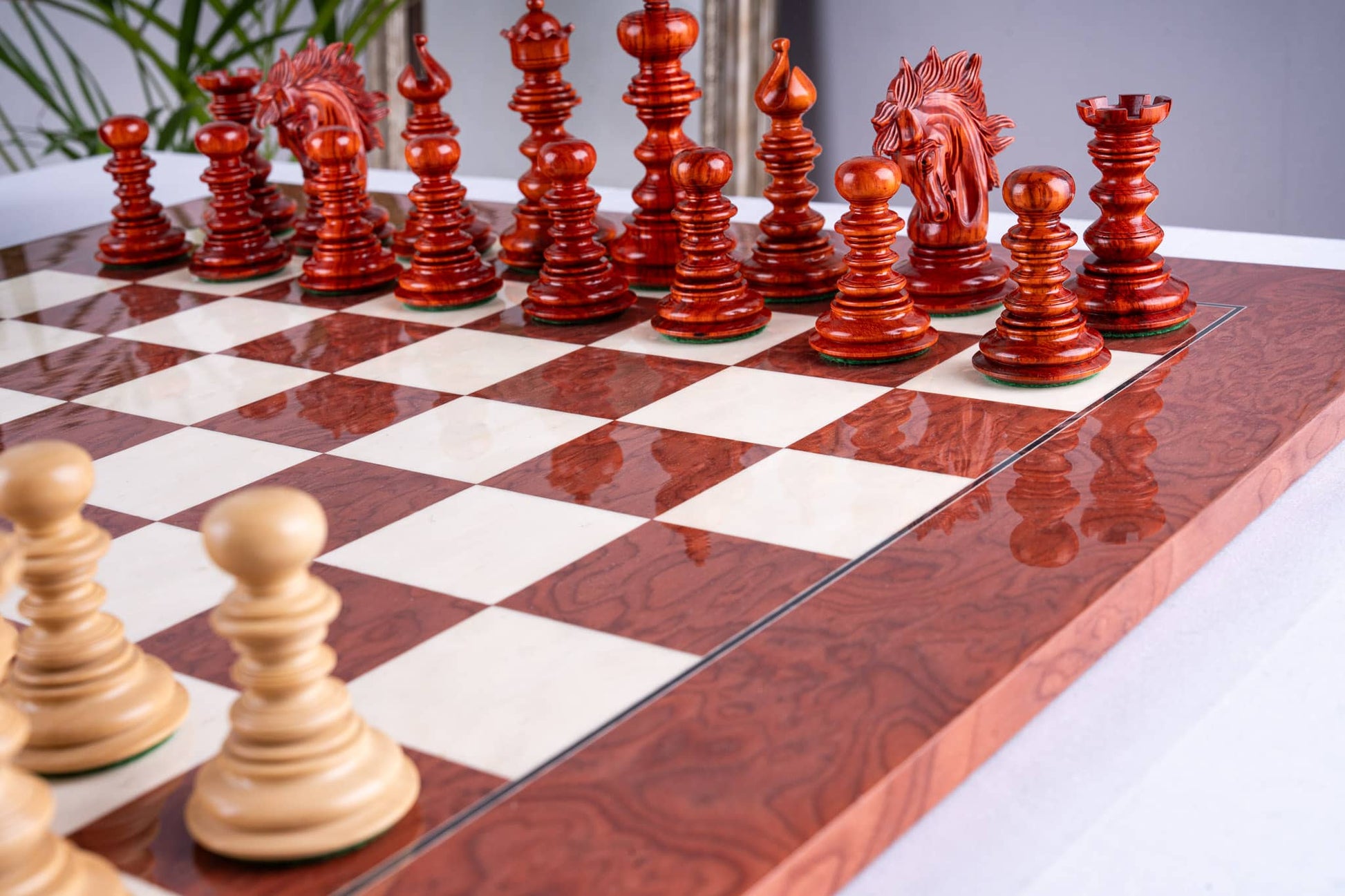 Renaissance Chess Set <br>Crafted in Ash and Rosewood