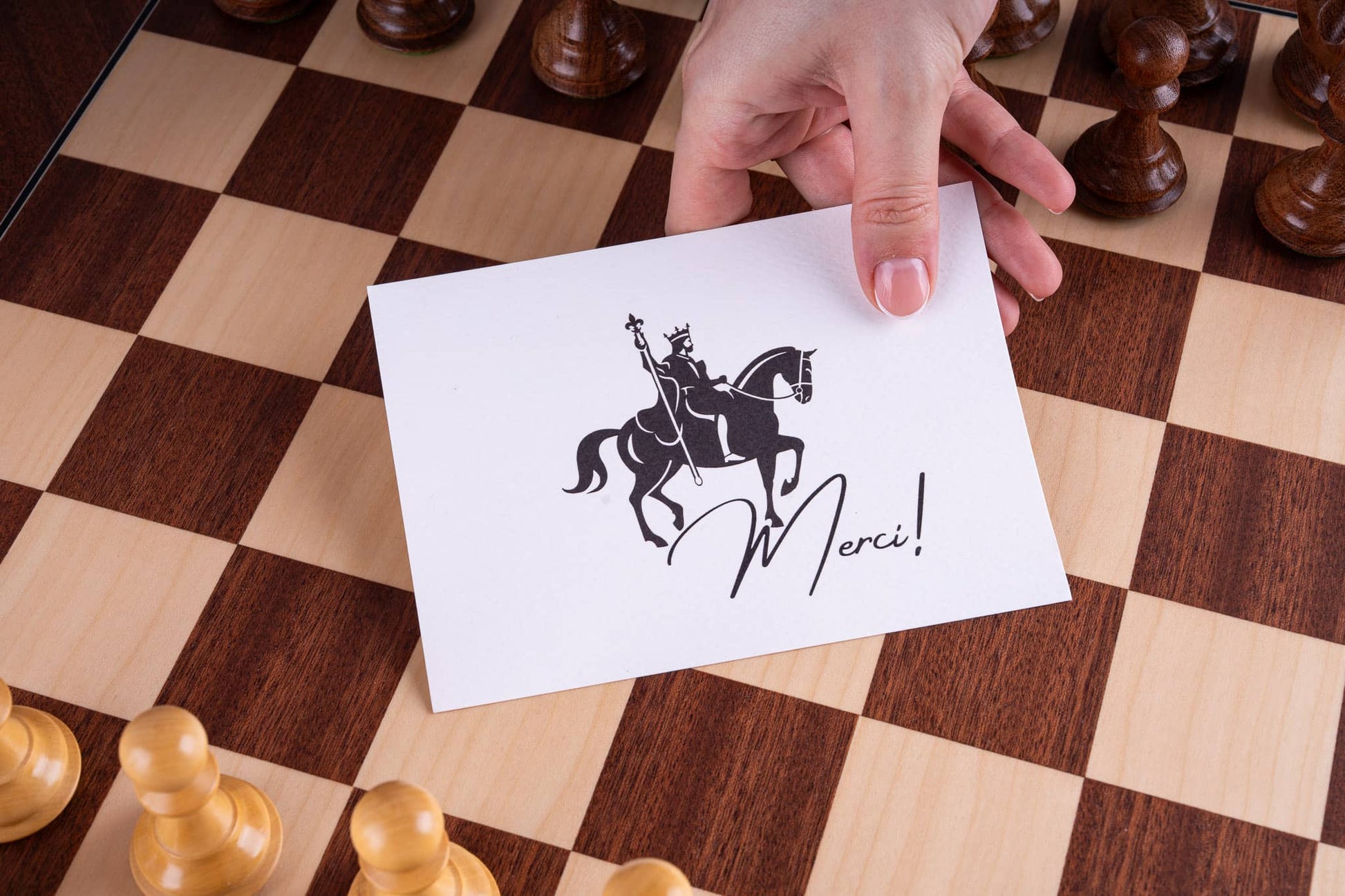 Chess Set Lumière <br>in Mahogany