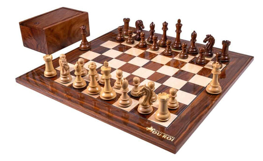 Chess Set Équilibre <br>in Rosewood and Sheesham