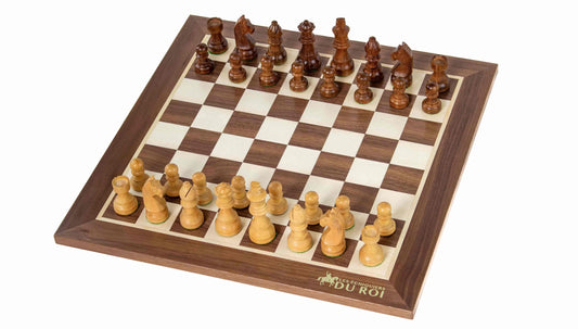 Eminence Chess Set <br>Crafted in Walnut and Maple