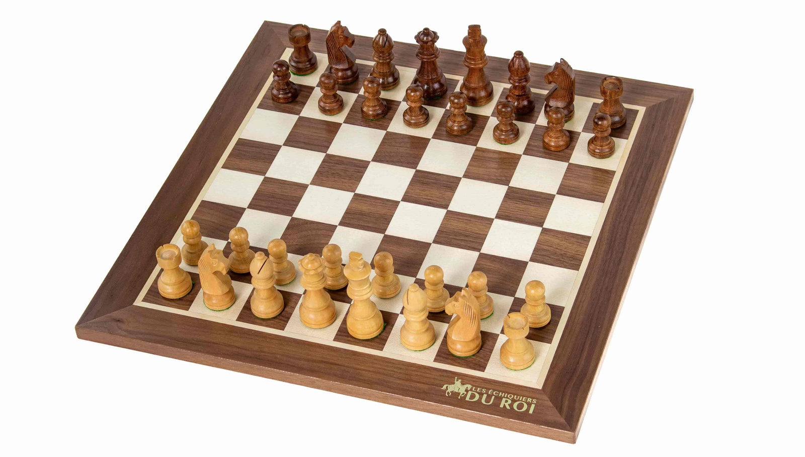 Eminence Chess Set <br>Crafted in Walnut and Maple