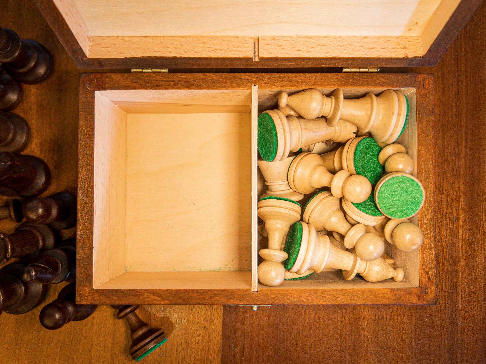 Artisanal Wooden Box <br>for Chess Pieces