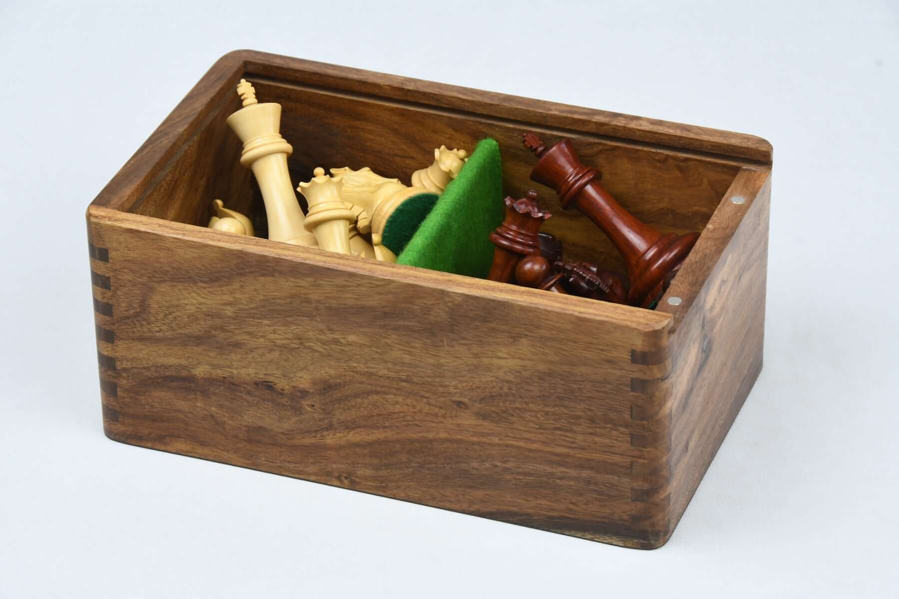 Sesham Wood Storage Box <br>for Chess Pieces