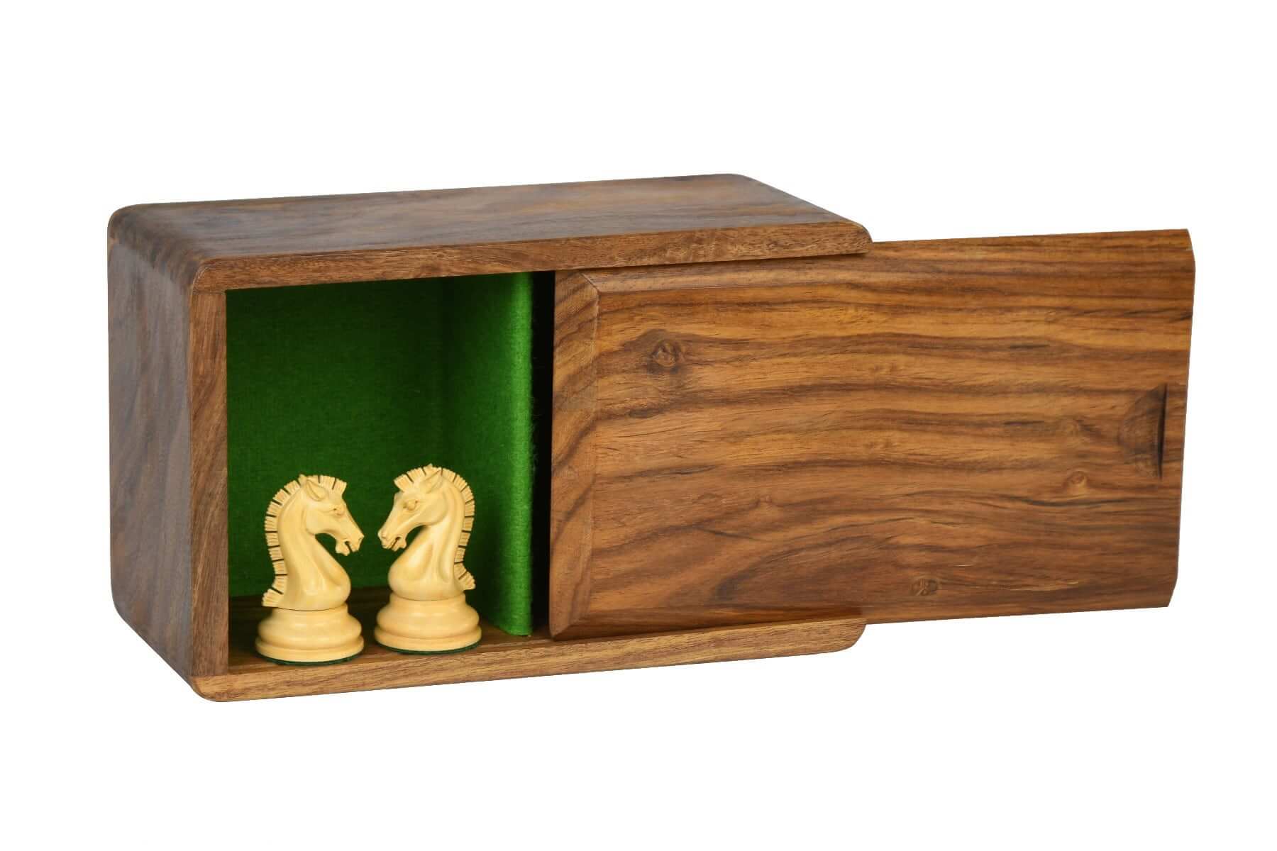 Sesham Wood Storage Box <br>for Chess Pieces