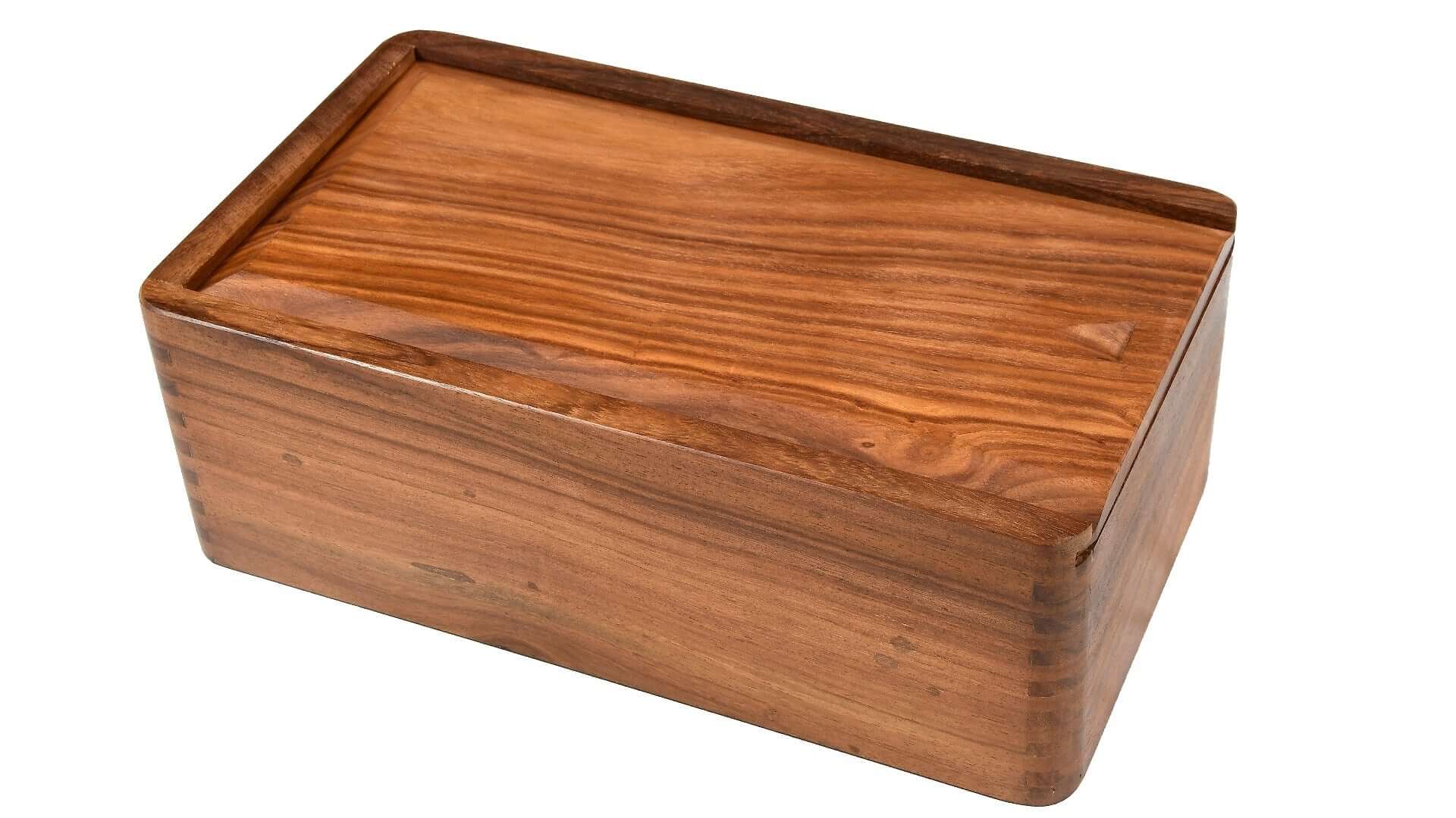 boite pour pieces d'échecs bois exotique