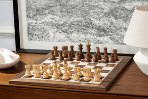 Distinction Chess Set Crafted in Maple and Walnut — interior view