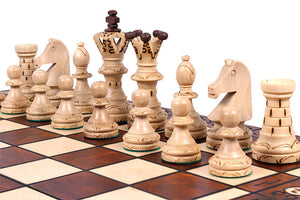 Artisanal Chess Set <br>Crafted in Maple and Hornbeam