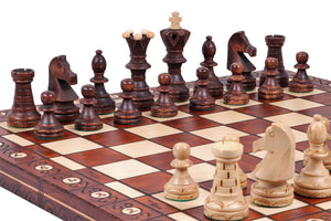 Artisanal Chess Set <br>Crafted in Maple and Hornbeam