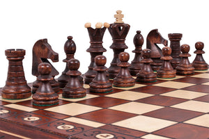 Artisanal Chess Set <br>Crafted in Maple and Hornbeam
