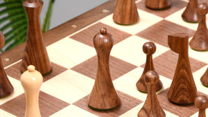 Contemporary Chess Set <br>Crafted in Walnut