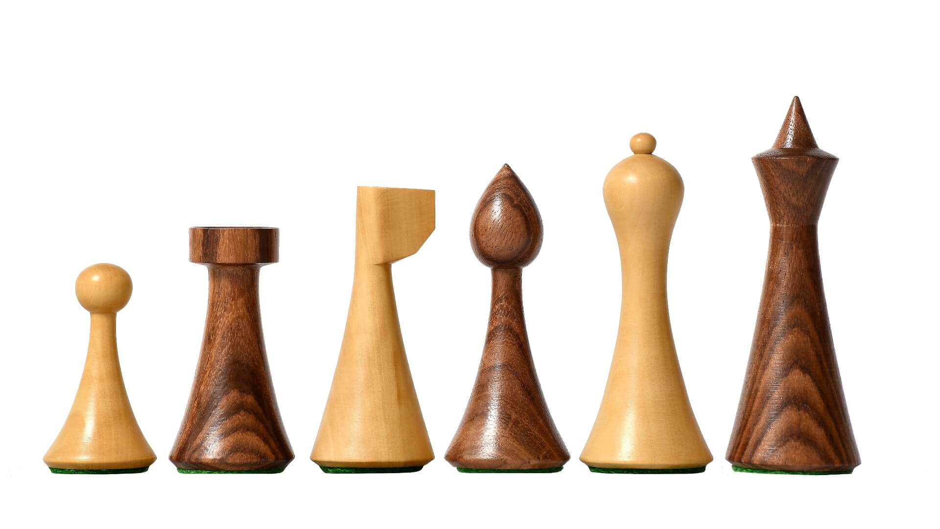 Contemporary Chess Set <br>Crafted in Walnut