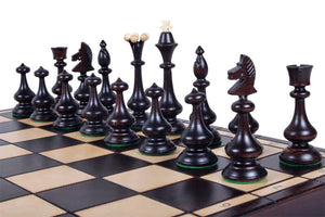 Castellan Chess Set <br>Crafted in Maple and Hornbeam