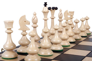 Castellan Chess Set <br>Crafted in Maple and Hornbeam