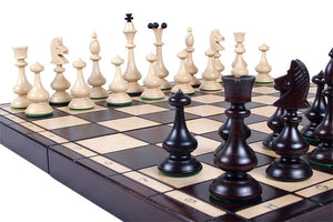 Castellan Chess Set <br>Crafted in Maple and Hornbeam