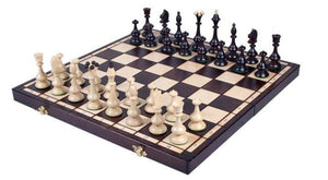 Castellan Chess Set <br>Crafted in Maple and Hornbeam