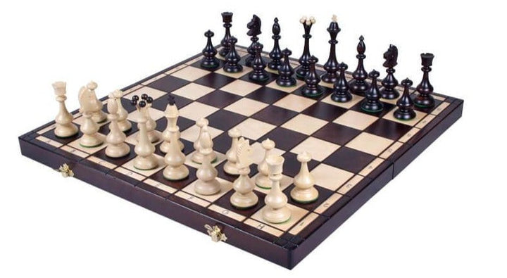 Castellan Chess Set  Crafted in Maple and Hornbeam