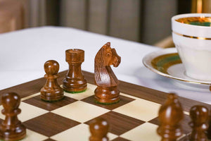 Eminence Chess Set <br>Crafted in Walnut and Maple