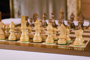 Eminence Chess Set <br>Crafted in Walnut and Maple